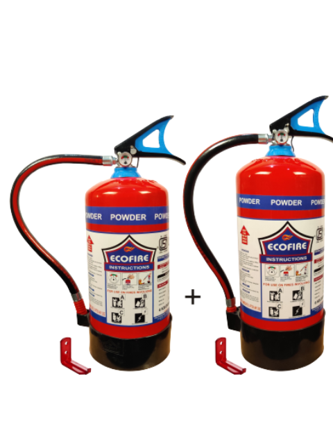 4Kg + 6Kg Eco Fire  ABC Powder Type Fire Extinguisher